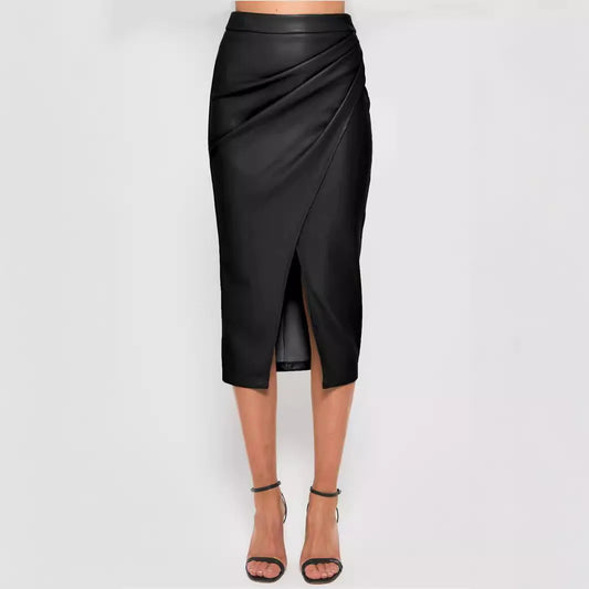 Camille Faux Leather Skirt