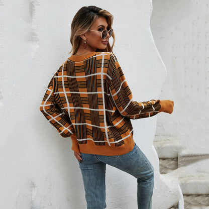 Plaid Pullover Sweater