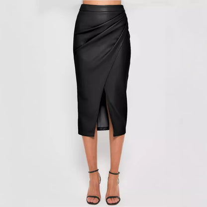 Camille Faux Leather Skirt