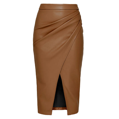 Camille Faux Leather Skirt