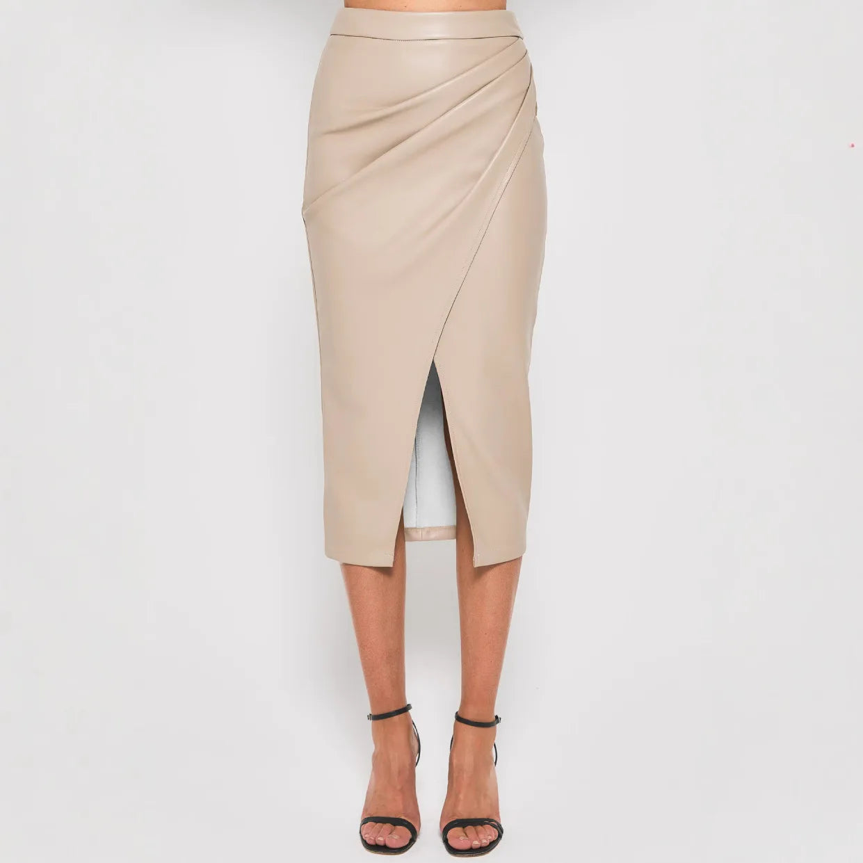 Camille Faux Leather Skirt