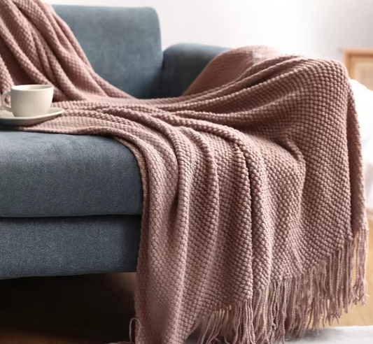 Decorative Thickened Knitted Blanket