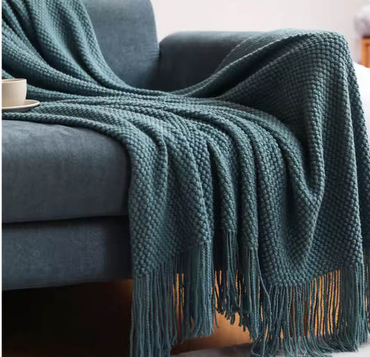 Decorative Thickened Knitted Blanket